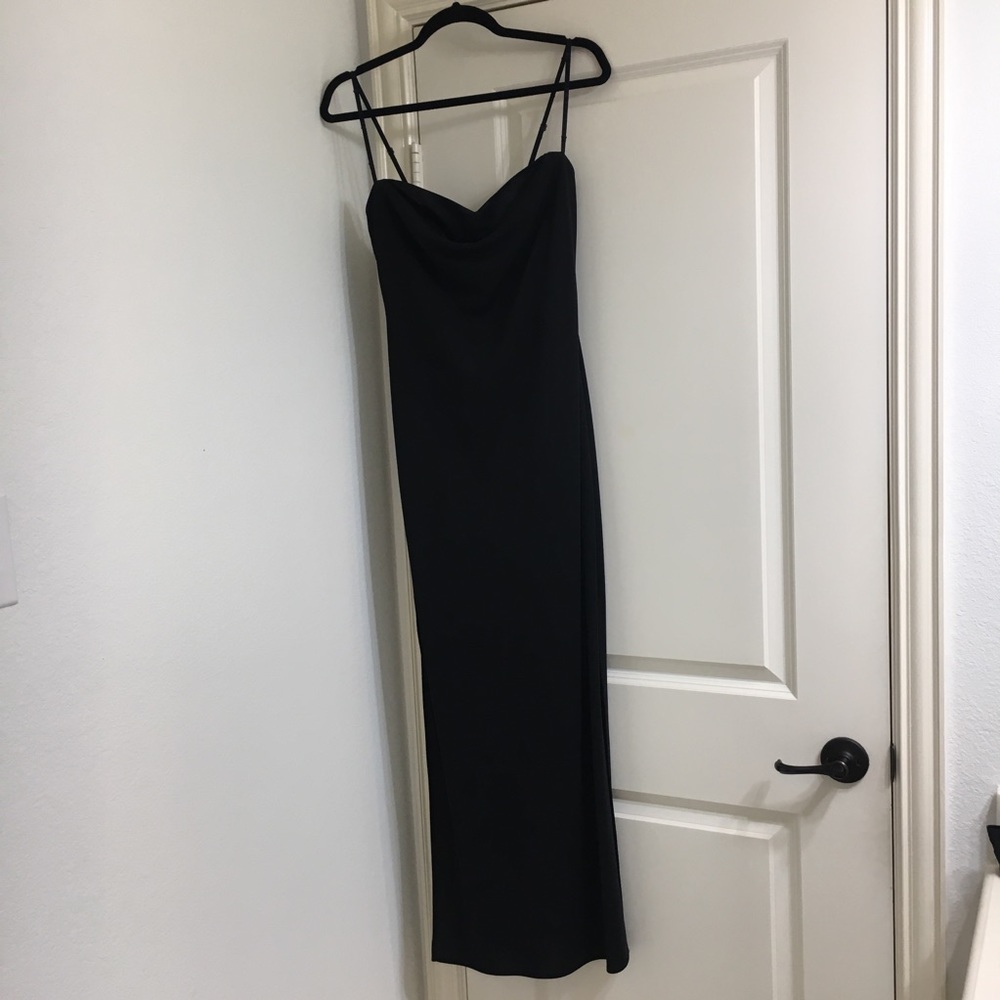 Black Maxi Dress w/ Side Slits